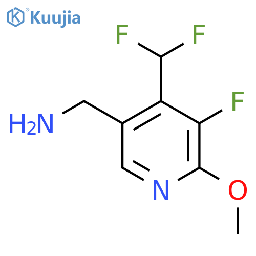 5-(Aminomethyl)-4-(difluoromethyl)-3-fluoro-2-methoxypyridine structure