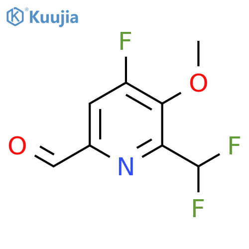 2-(Difluoromethyl)-4-fluoro-3-methoxypyridine-6-carboxaldehyde structure