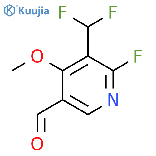 3-(Difluoromethyl)-2-fluoro-4-methoxypyridine-5-carboxaldehyde structure