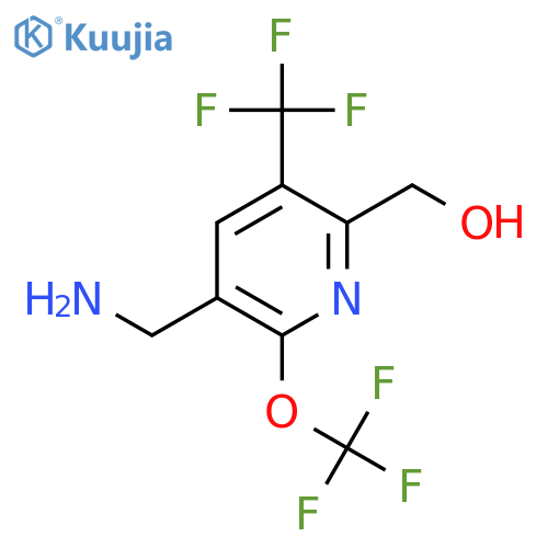 3-(Aminomethyl)-2-(trifluoromethoxy)-5-(trifluoromethyl)pyridine-6-methanol structure