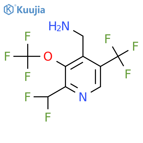 4-(Aminomethyl)-2-(difluoromethyl)-3-(trifluoromethoxy)-5-(trifluoromethyl)pyridine structure