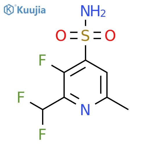 2-(Difluoromethyl)-3-fluoro-6-methylpyridine-4-sulfonamide structure