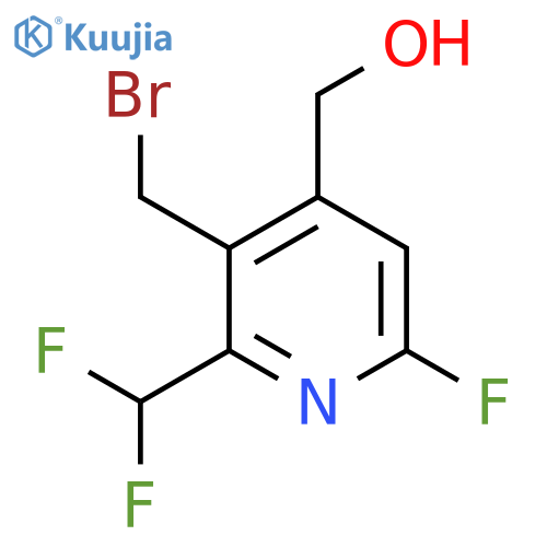 3-(Bromomethyl)-2-(difluoromethyl)-6-fluoropyridine-4-methanol structure