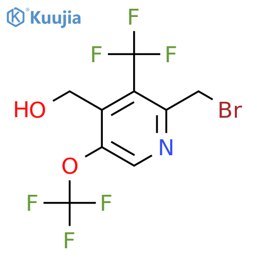 2-(Bromomethyl)-5-(trifluoromethoxy)-3-(trifluoromethyl)pyridine-4-methanol structure