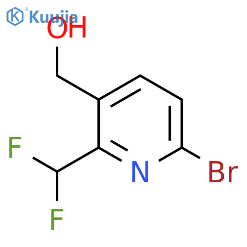 6-Bromo-2-(difluoromethyl)pyridine-3-methanol structure