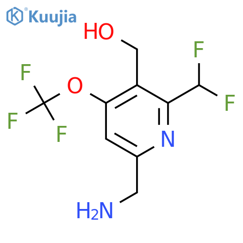 6-(Aminomethyl)-2-(difluoromethyl)-4-(trifluoromethoxy)pyridine-3-methanol structure