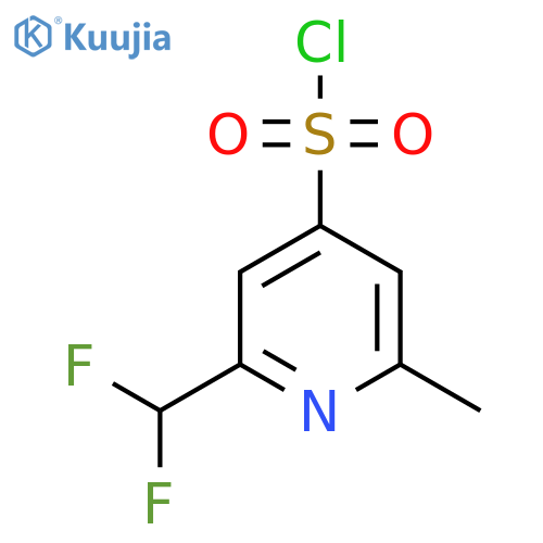 2-(Difluoromethyl)-6-methylpyridine-4-sulfonyl chloride structure