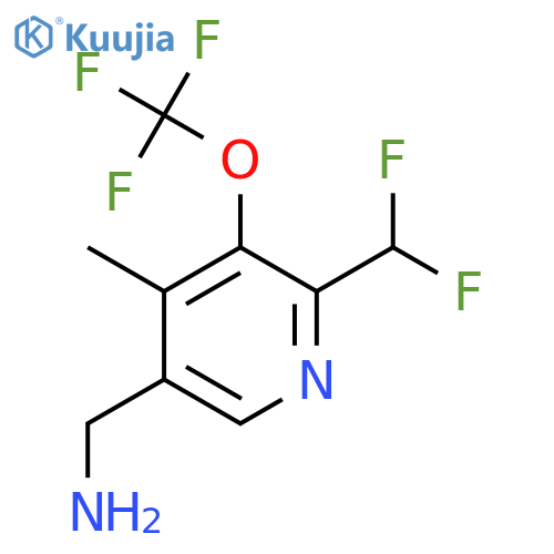 5-(Aminomethyl)-2-(difluoromethyl)-4-methyl-3-(trifluoromethoxy)pyridine structure