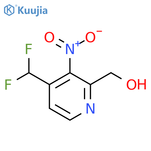 4-(Difluoromethyl)-3-nitropyridine-2-methanol structure