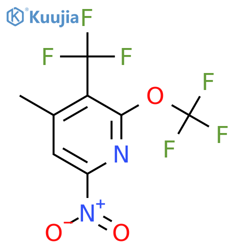 4-Methyl-6-nitro-2-(trifluoromethoxy)-3-(trifluoromethyl)pyridine structure