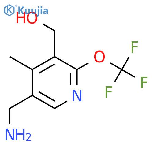 5-(Aminomethyl)-4-methyl-2-(trifluoromethoxy)pyridine-3-methanol structure