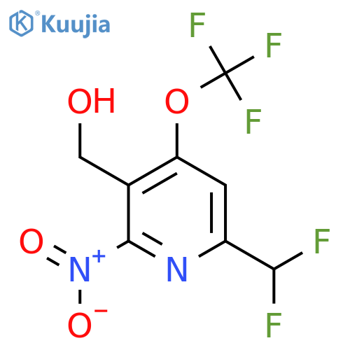 6-(Difluoromethyl)-2-nitro-4-(trifluoromethoxy)pyridine-3-methanol structure