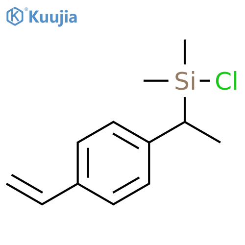Silane, chloro[1-(4-ethenylphenyl)ethyl]dimethyl- structure