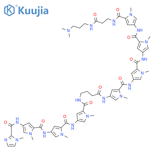 1H-Imidazole-2-carboxamide,N-[5-[[[5-[[[5-[[[4-[[5-[[[5-[[[5-[[[5-[[[3-[[3-(dimethylamino)propyl]amino]-3-oxopropyl]amino]carbonyl]-1-methyl-1H-pyrrol-3-yl]amino]carbonyl]-1-methyl-1H-pyrrol-3-yl]amino]carbonyl]-1-methyl-1H-pyrrol-3-yl]amino]carbonyl]-1-m structure