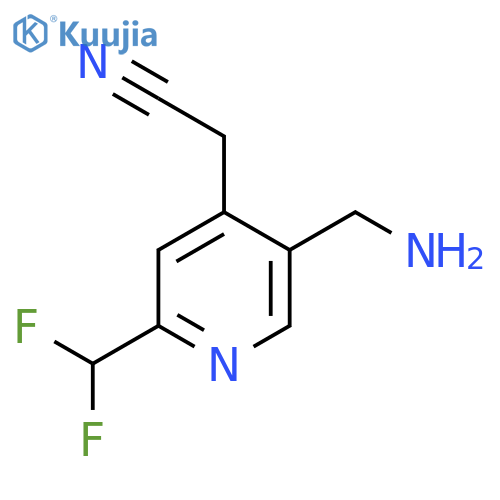5-(Aminomethyl)-2-(difluoromethyl)pyridine-4-acetonitrile structure