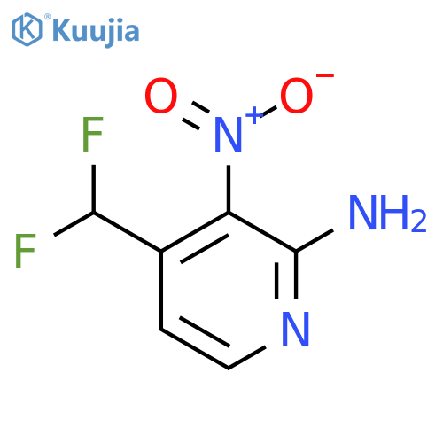 2-Amino-4-(difluoromethyl)-3-nitropyridine structure