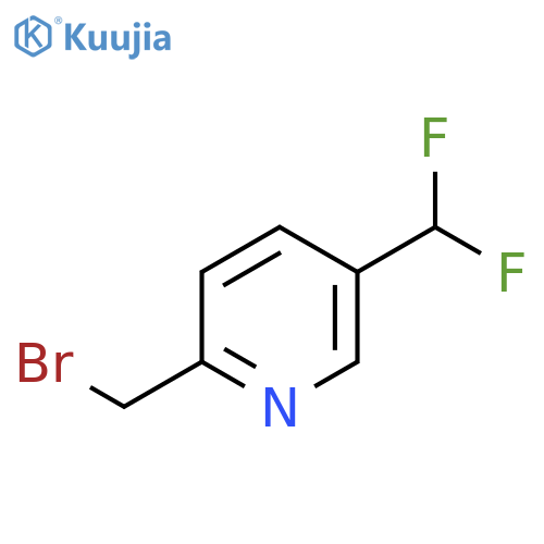 2-(Bromomethyl)-5-(difluoromethyl)pyridine structure