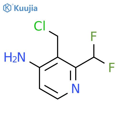 4-Amino-3-(chloromethyl)-2-(difluoromethyl)pyridine structure