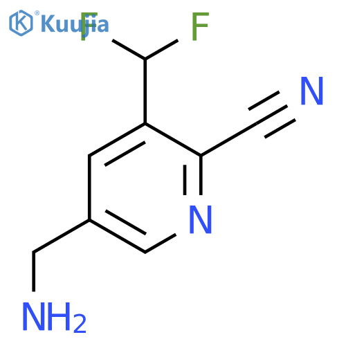 5-(Aminomethyl)-2-cyano-3-(difluoromethyl)pyridine structure