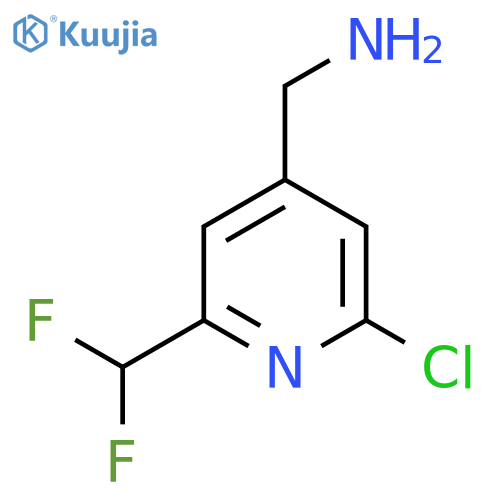 4-(Aminomethyl)-2-chloro-6-(difluoromethyl)pyridine structure