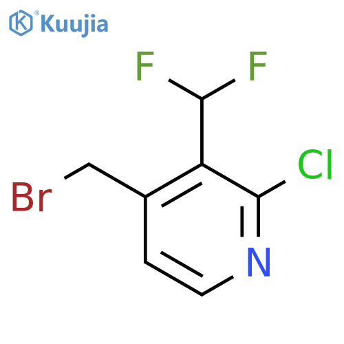 4-(Bromomethyl)-2-chloro-3-(difluoromethyl)pyridine structure
