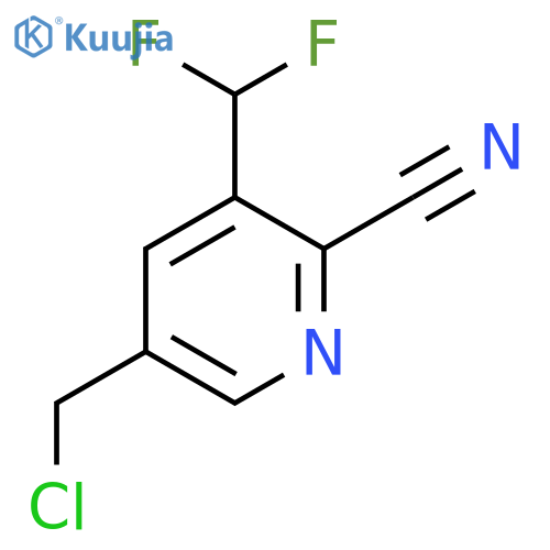 5-(Chloromethyl)-2-cyano-3-(difluoromethyl)pyridine structure