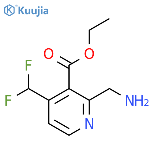 Ethyl 2-(aminomethyl)-4-(difluoromethyl)pyridine-3-carboxylate structure