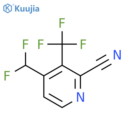 2-Cyano-4-(difluoromethyl)-3-(trifluoromethyl)pyridine structure