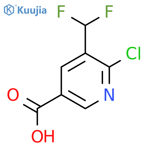 6-Chloro-5-difluoromethyl-nicotinic acid structure