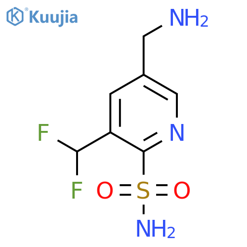 5-(Aminomethyl)-3-(difluoromethyl)pyridine-2-sulfonamide structure