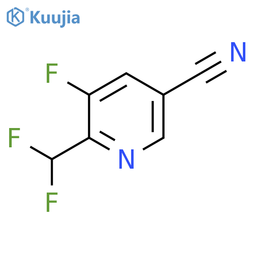 6-(Difluoromethyl)-5-fluoronicotinonitrile structure