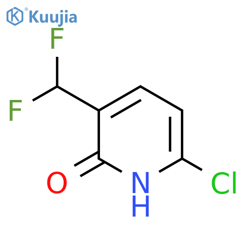 6-Chloro-3-(difluoromethyl)-2-hydroxypyridine structure