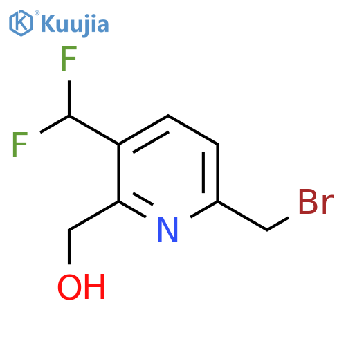 6-(Bromomethyl)-3-(difluoromethyl)pyridine-2-methanol structure
