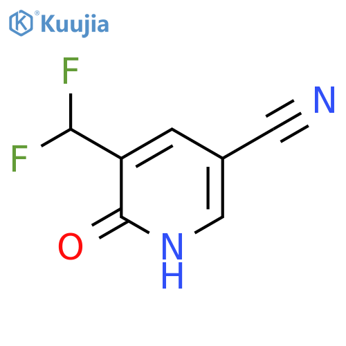 5-Cyano-3-(difluoromethyl)-2-hydroxypyridine structure