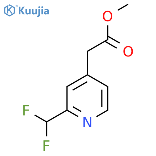 Methyl 2-(difluoromethyl)pyridine-4-acetate structure