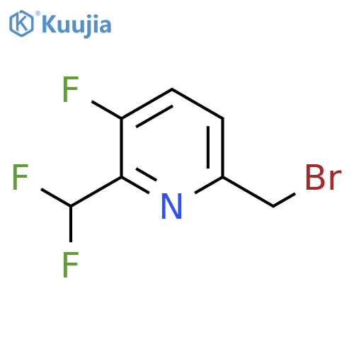 6-(Bromomethyl)-2-(difluoromethyl)-3-fluoropyridine structure