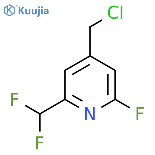 4-(Chloromethyl)-2-(difluoromethyl)-6-fluoropyridine structure