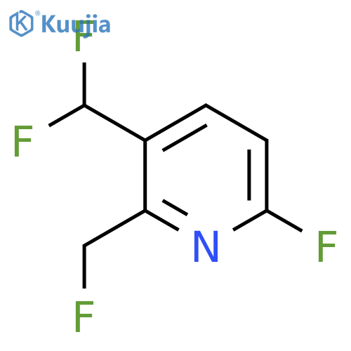 3-(Difluoromethyl)-6-fluoro-2-(fluoromethyl)pyridine structure