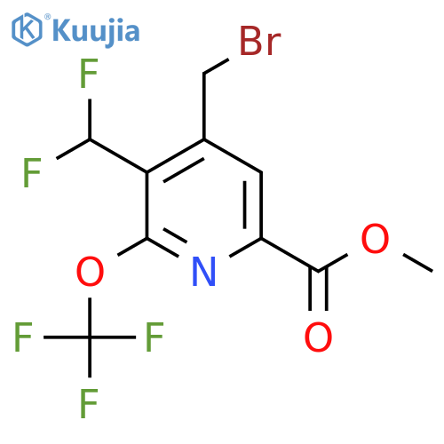 Methyl 4-(bromomethyl)-3-(difluoromethyl)-2-(trifluoromethoxy)pyridine-6-carboxylate structure