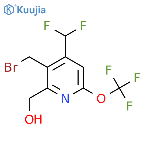 3-(Bromomethyl)-4-(difluoromethyl)-6-(trifluoromethoxy)pyridine-2-methanol structure