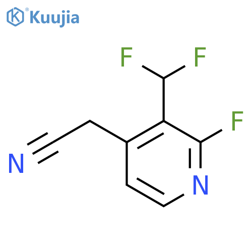 3-(Difluoromethyl)-2-fluoropyridine-4-acetonitrile structure