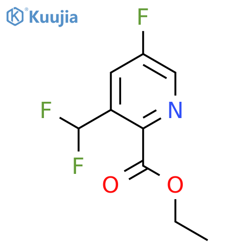 Ethyl 3-(difluoromethyl)-5-fluoropyridine-2-carboxylate structure