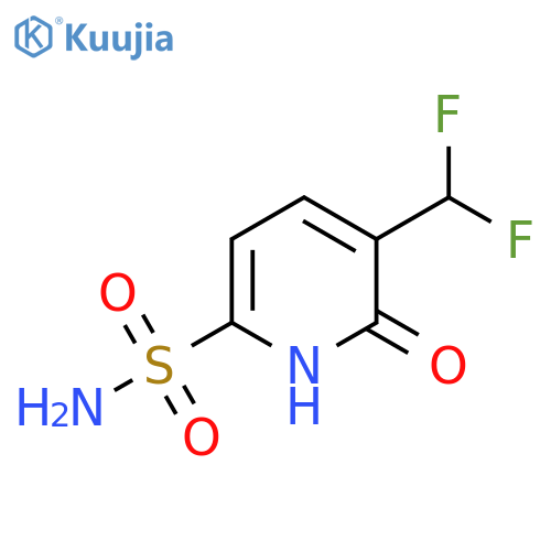 3-(Difluoromethyl)-2-hydroxypyridine-6-sulfonamide structure