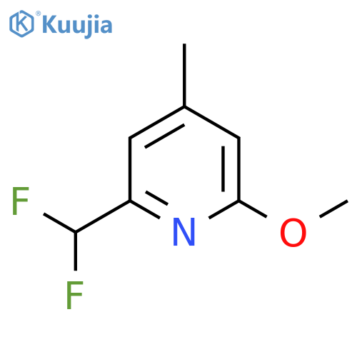 2-(Difluoromethyl)-6-methoxy-4-methylpyridine structure