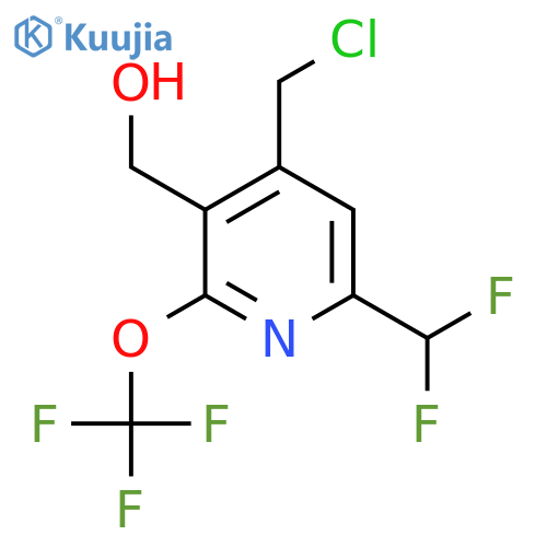 4-(Chloromethyl)-6-(difluoromethyl)-2-(trifluoromethoxy)pyridine-3-methanol structure
