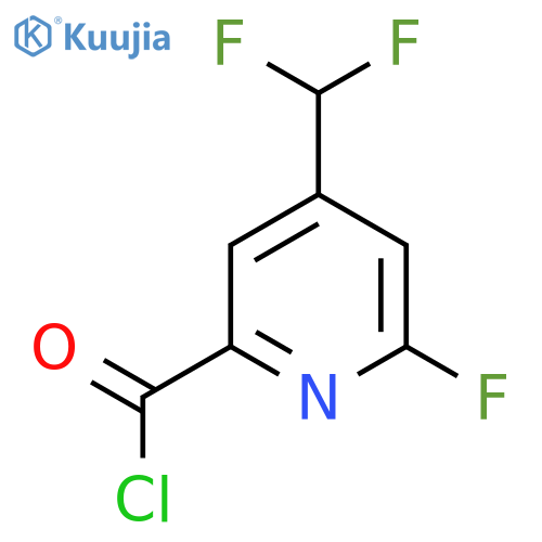 4-(Difluoromethyl)-2-fluoropyridine-6-carbonyl chloride structure