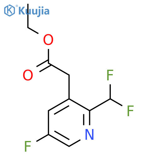 Ethyl 2-(difluoromethyl)-5-fluoropyridine-3-acetate structure