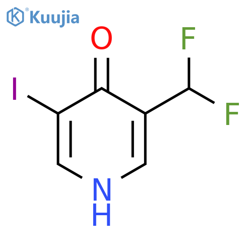 3-(Difluoromethyl)-5-iodo-4-hydroxypyridine structure