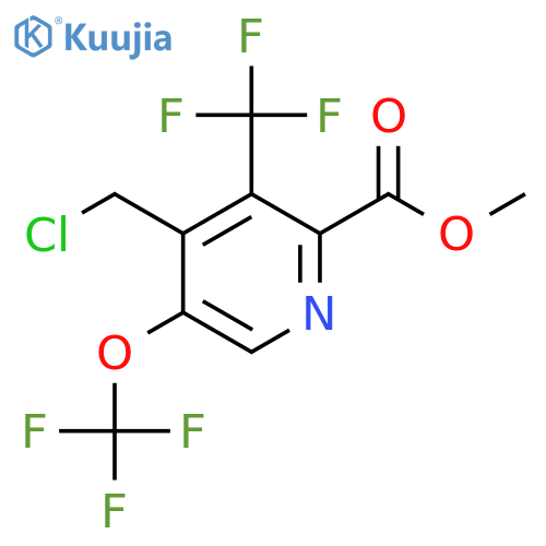 Methyl 4-(chloromethyl)-5-(trifluoromethoxy)-3-(trifluoromethyl)pyridine-2-carboxylate structure