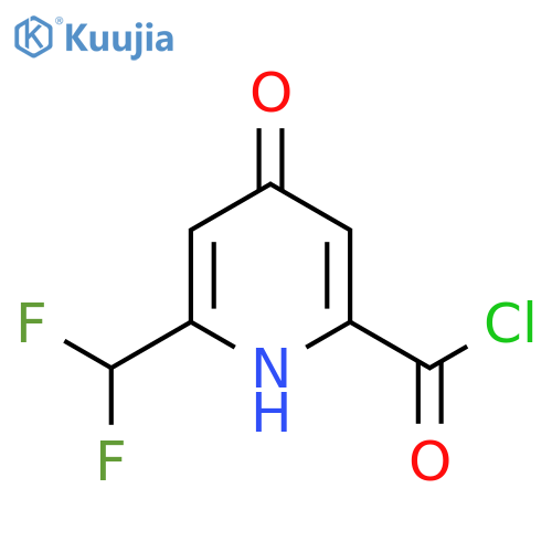 2-(Difluoromethyl)-4-hydroxypyridine-6-carbonyl chloride structure